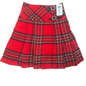 Tartanista Girls Tartan Plaid Kilt Skirt Size 26 Pleated New with tag